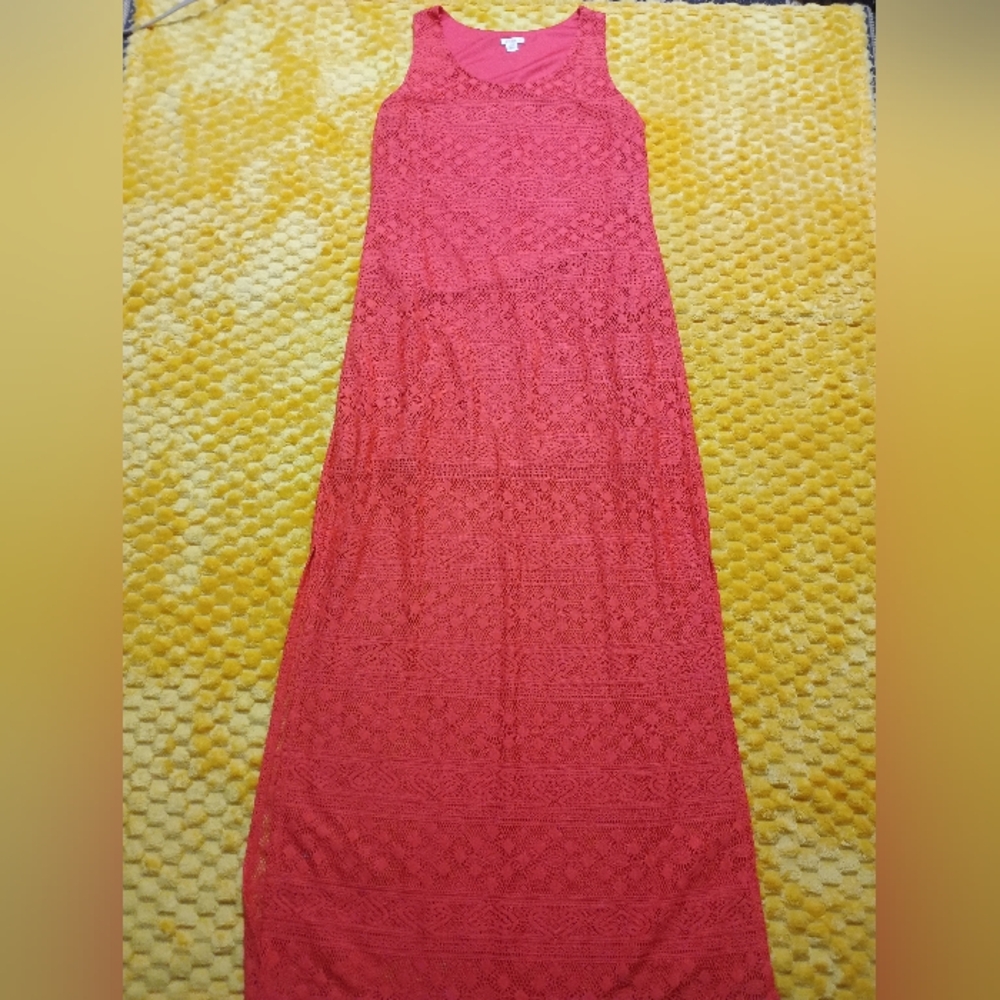 Xhilaration Red Crochet Top